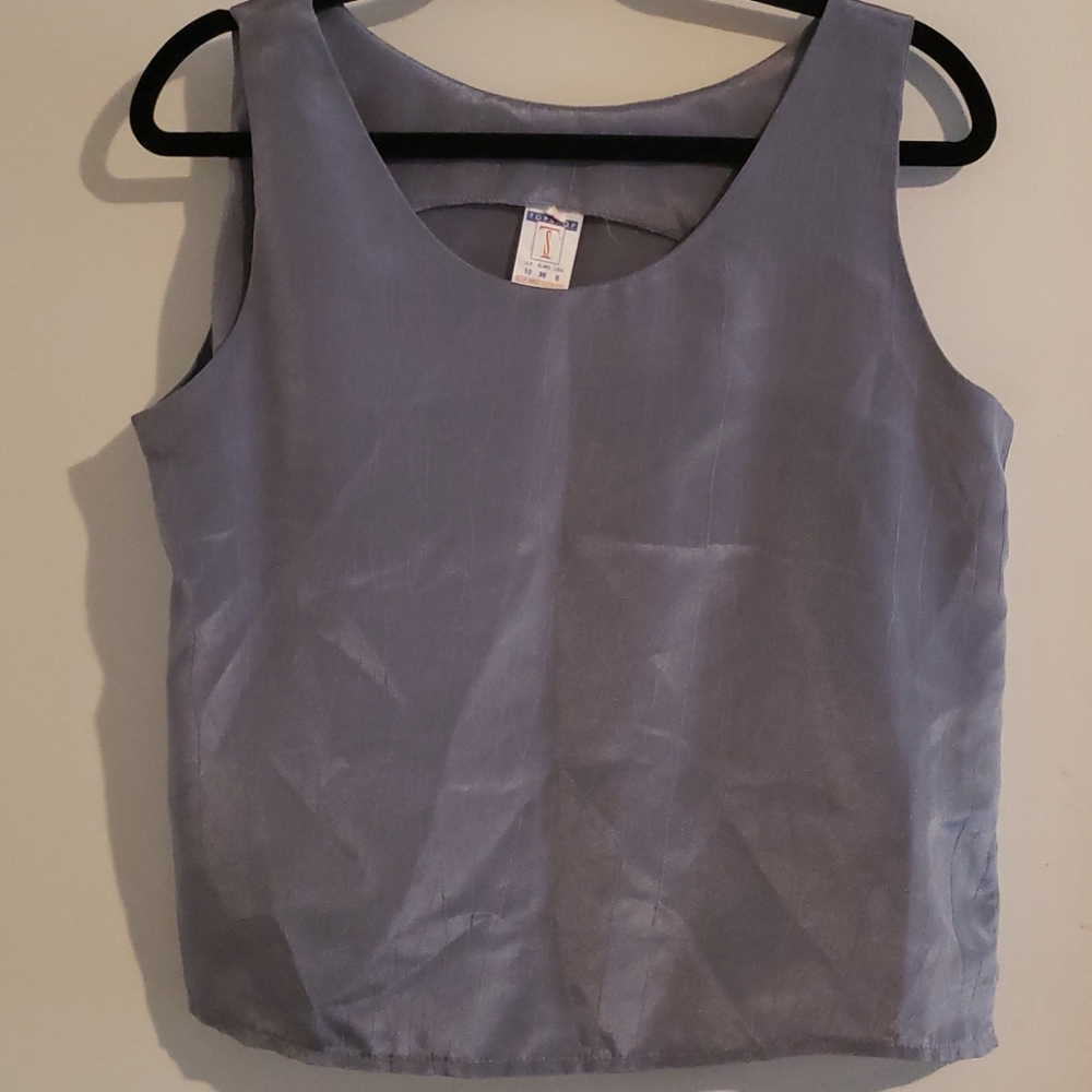 Topshop silver tank
